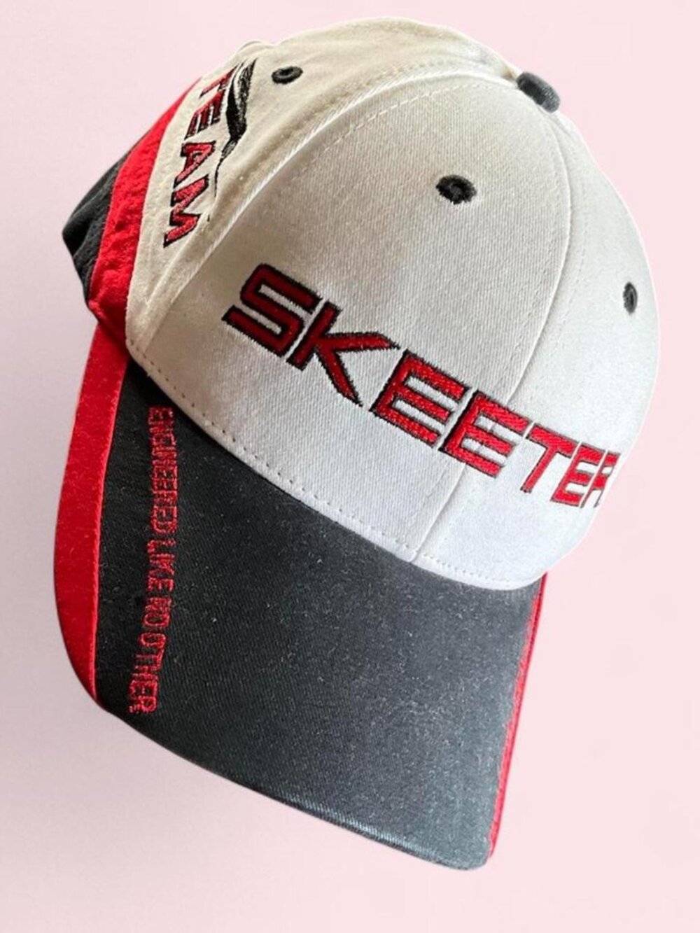 VTG Skeeter Team Yamaha Red White Black Fishing Strapback Cap